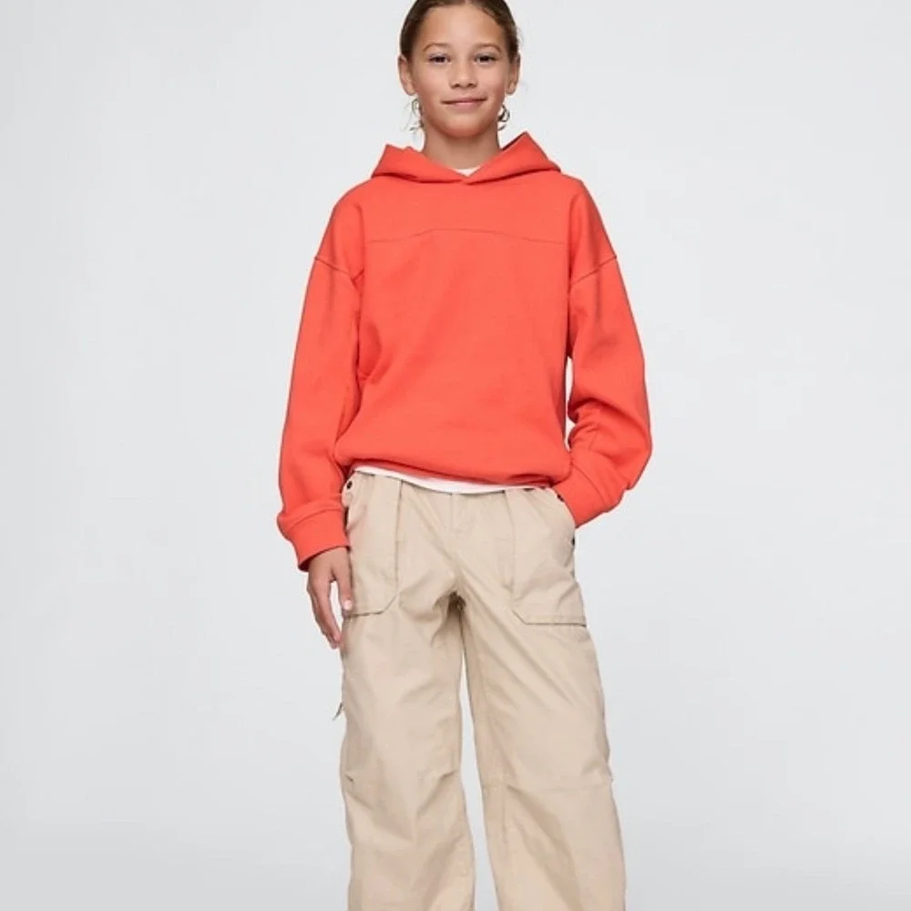 GAP Kids Hoodie Pullover Activewear Pockets Casual Comfy‎ Orange size XS